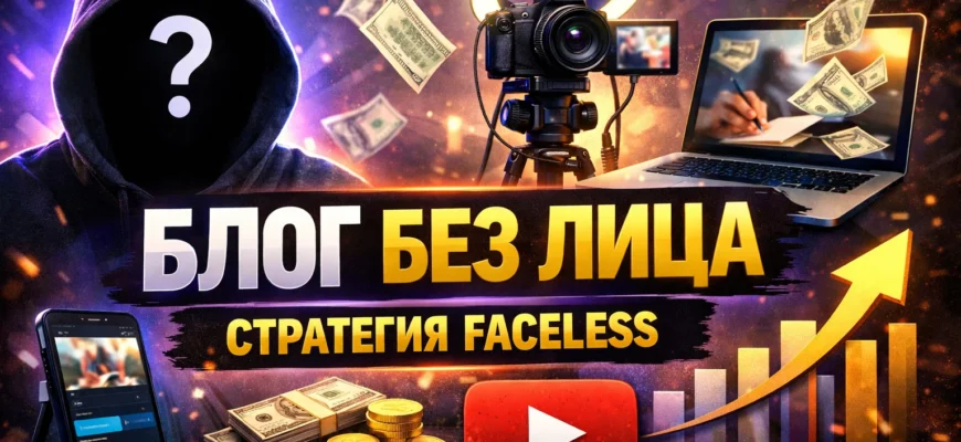 Блог без лица — стратегия FACELESS для роста аккаунта и заработка без съёмки себя