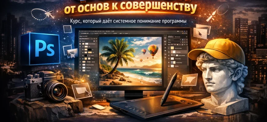 Курс по фотошопу — интерфейс и базовые инструменты Photoshop