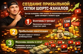 Создание шортс каналов с нуля
