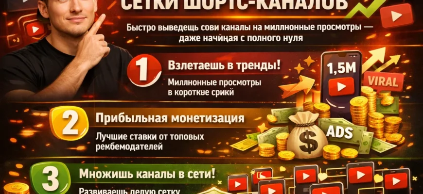 Создание шортс каналов с нуля