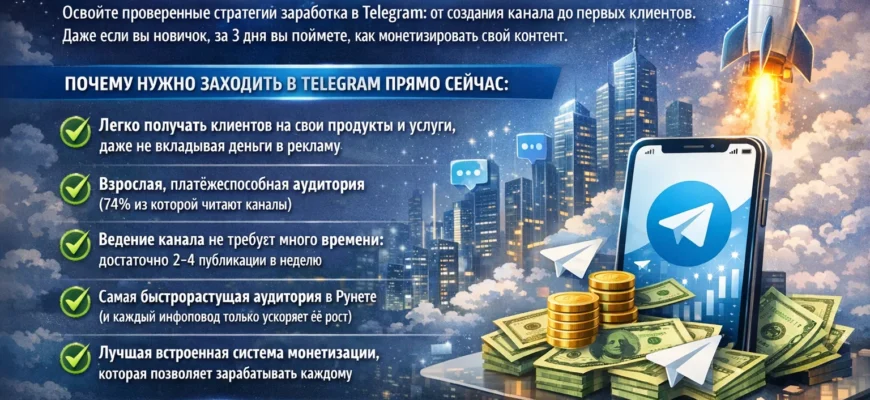 Заработок в Telegram — создание и развитие канала