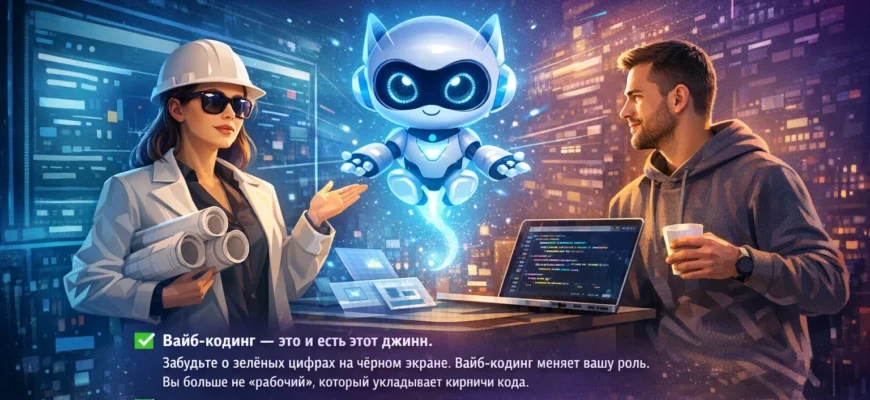 вайб кодинг — создание сайта и веб-приложения без программирования