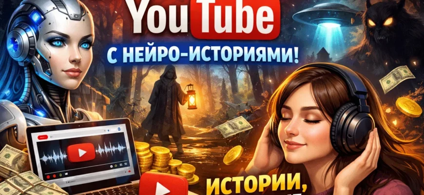 График роста дохода на YouTube: с нуля до 2000 долларов в месяц за 6 месяцев. Наглядно показывает динамику заработка на канале с нейро-историями.