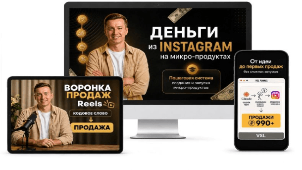 Схема заработка в Инстаграм на микро-продуктах с помощью нейросетей